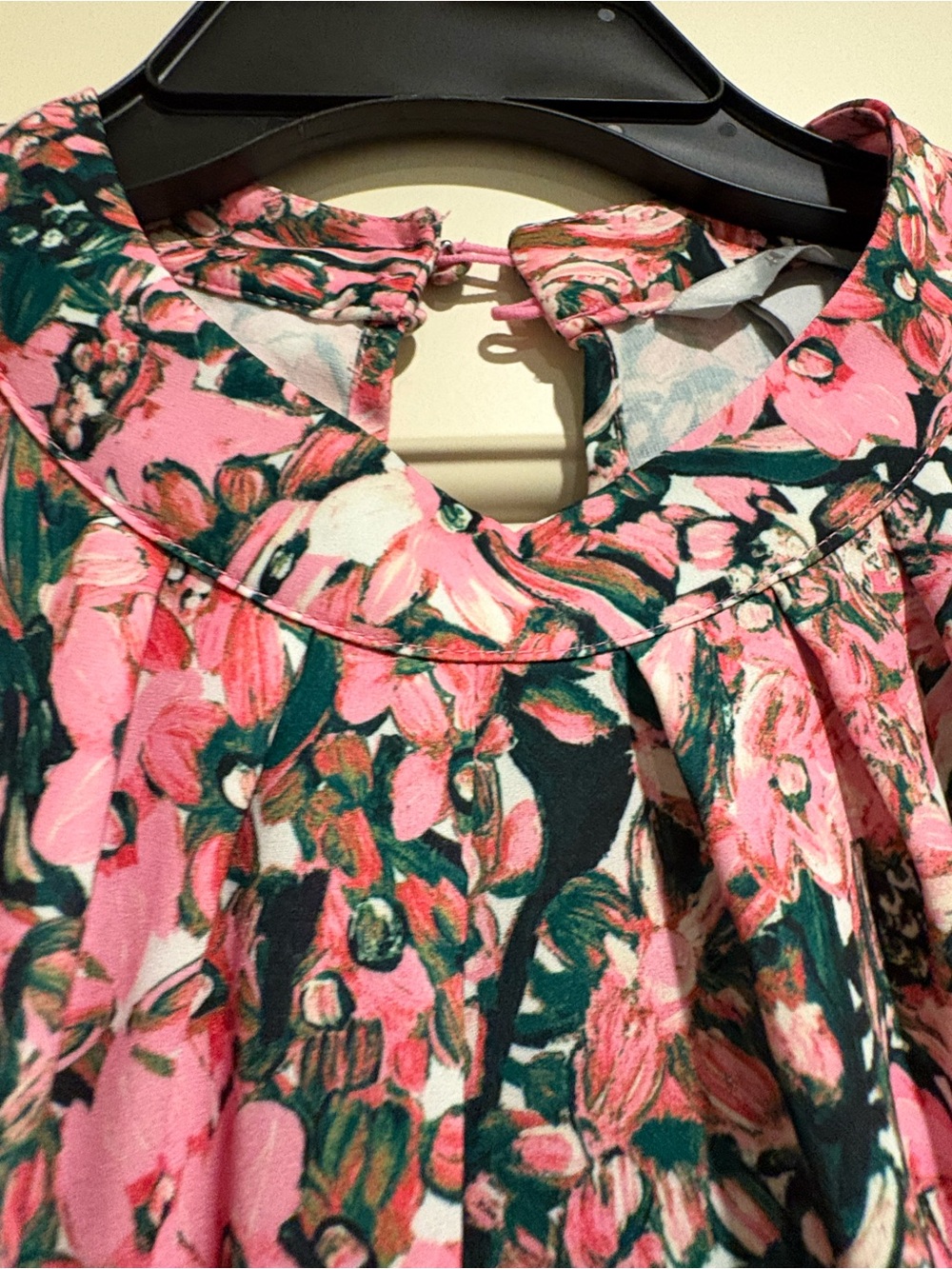 H&M Pink Floral Long Sleeve Midi Dress - Picture 4 of 6